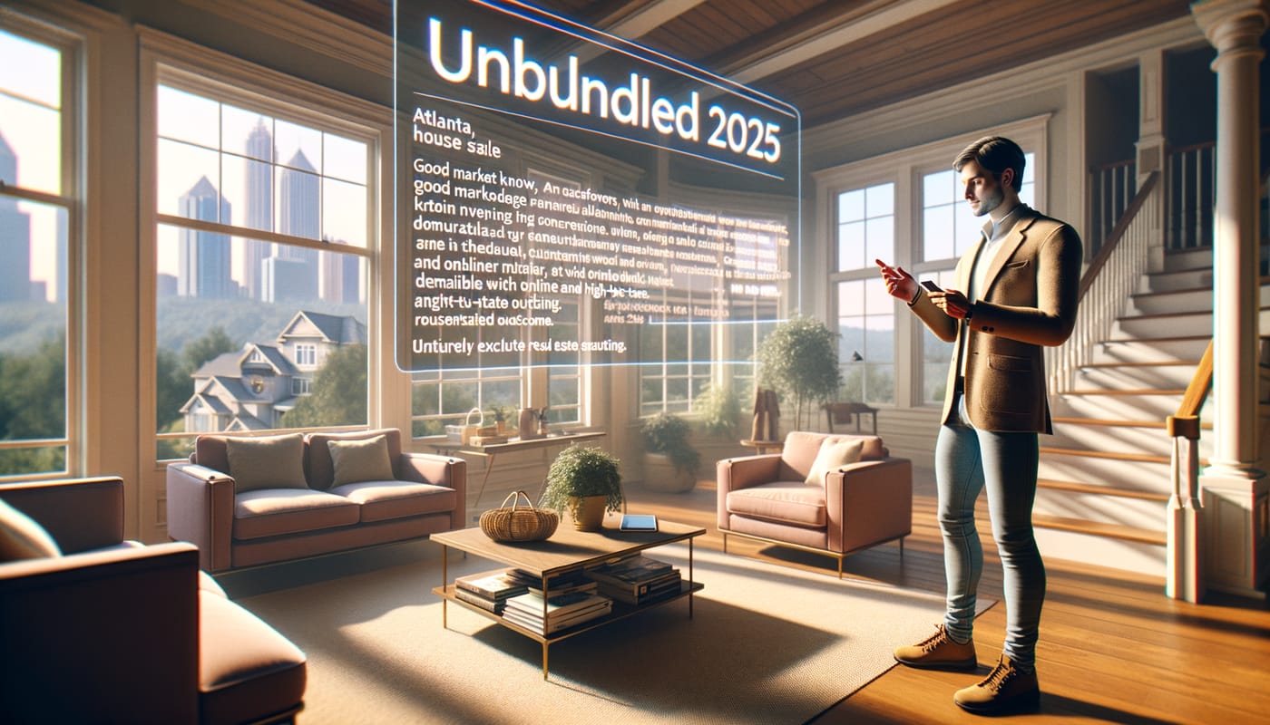 Photorealistic contextual image for: Selling Your Atlanta Home in 2025? Unbundle Your Real Estate Experience (and Keep More Cash!)