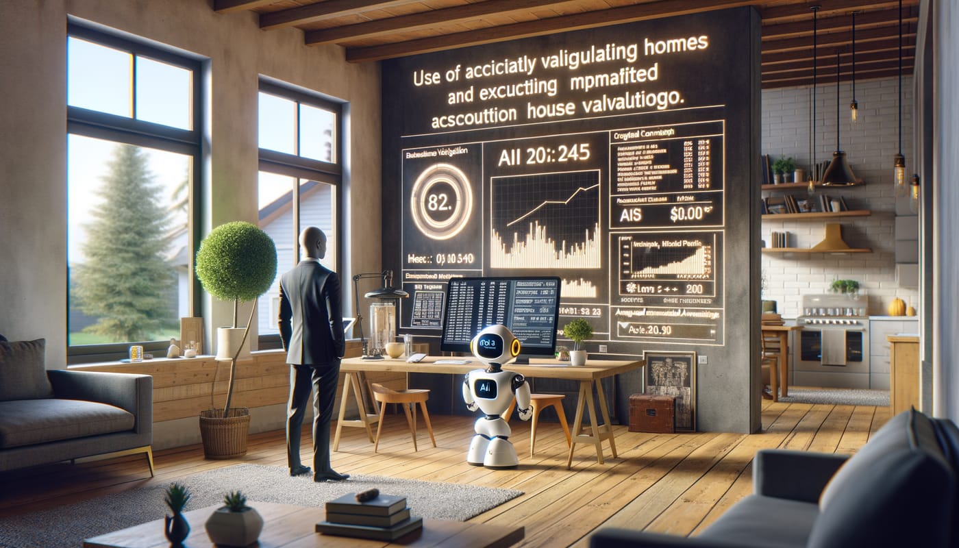 Photorealistic contextual image for: Smart Selling 2025: AI for Accurate Home Values and Targeted Outreach